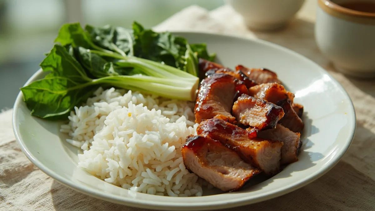Char siu (Cantonese barbecue pork): 叉烧