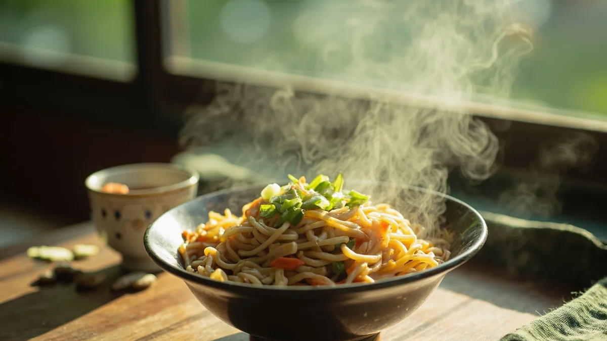 Hot dry noodles: 热干面