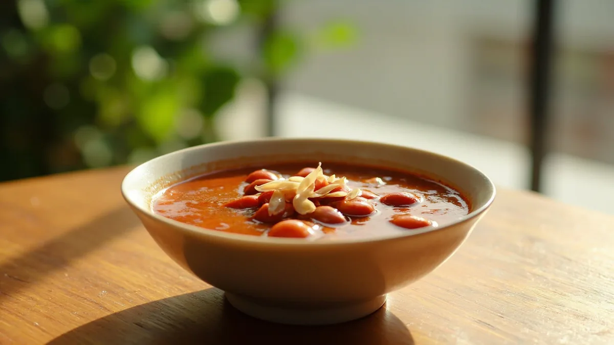 Red bean soup: 红豆沙