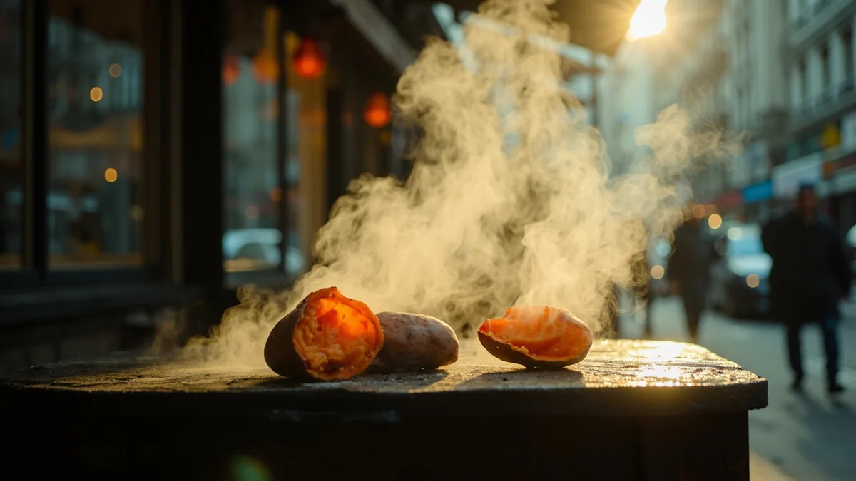 Roasted sweet potato: 烤红薯