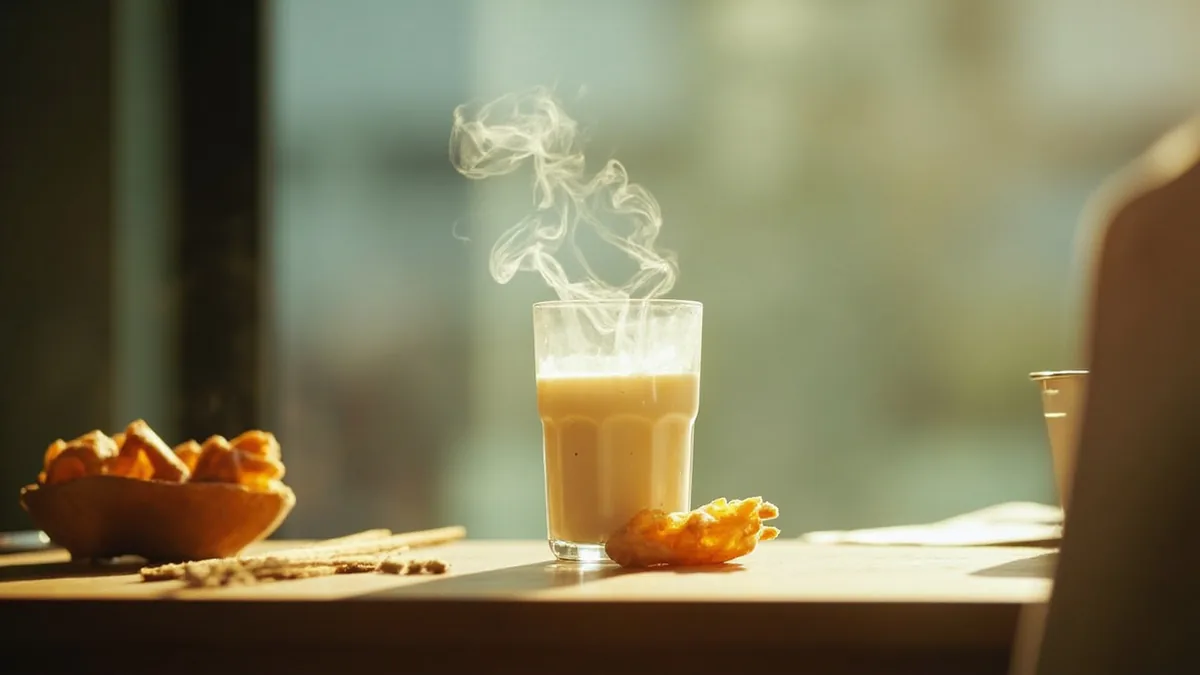 Soy milk: 豆浆