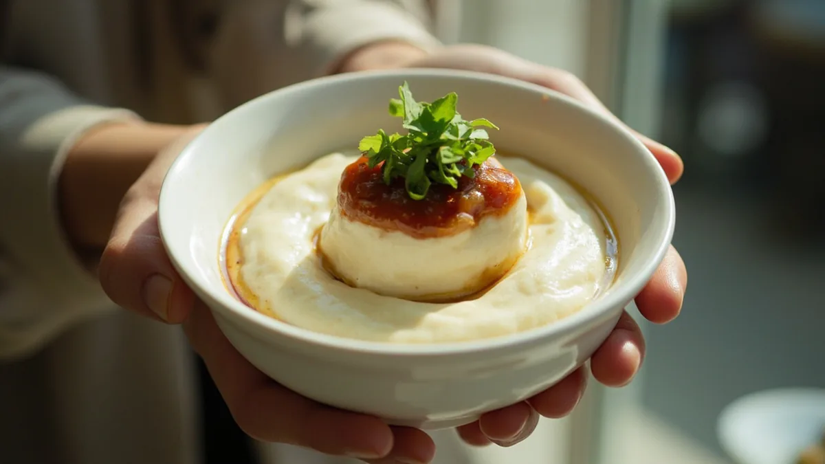 Tofu pudding (savoury): 豆腐脑