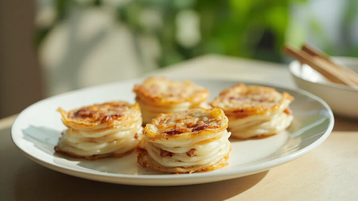 Radish cake ("turnip cake"): 萝卜糕
