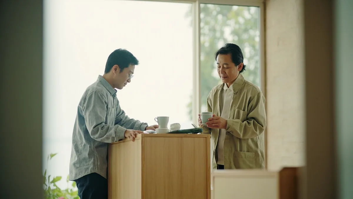 An adult offers a sincere thank you after receiving assistance with a task, illustrating “thanks for your help” in Chinese: 谢谢你的帮助 (xièxie nǐ de bāngzhù.)